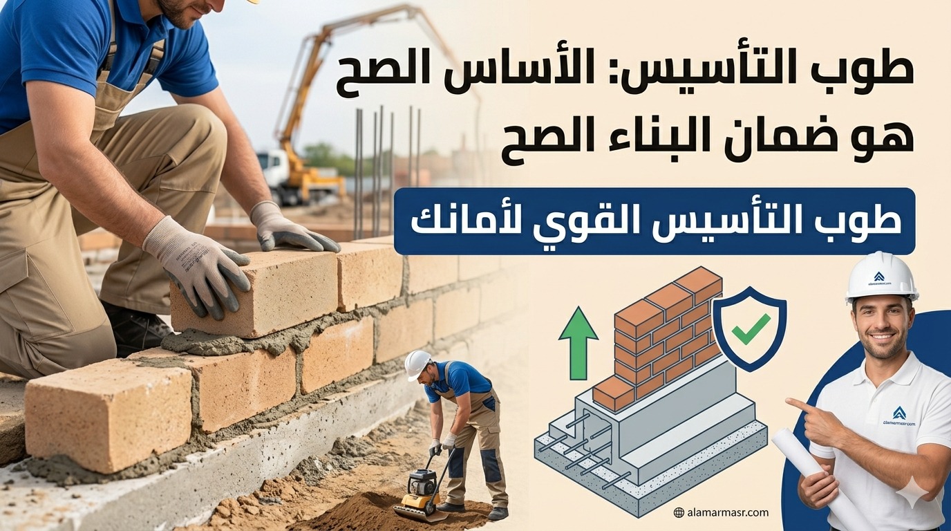 طوب التأسيس الأساس الصح هو ضمان البناء الصح