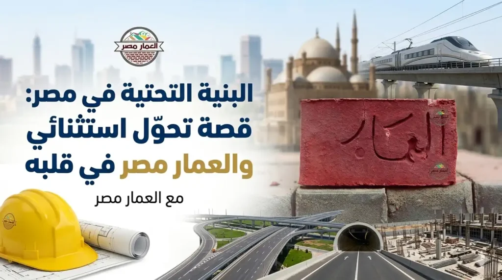 البنية التحتية في مصر: قصة تحوّل استثنائي والعمار مصر في قلبه