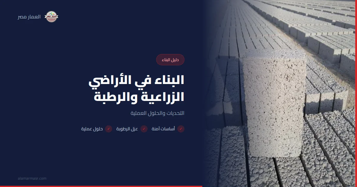 البناء في الأراضي الزراعية والرطبة: التحديات والحلول